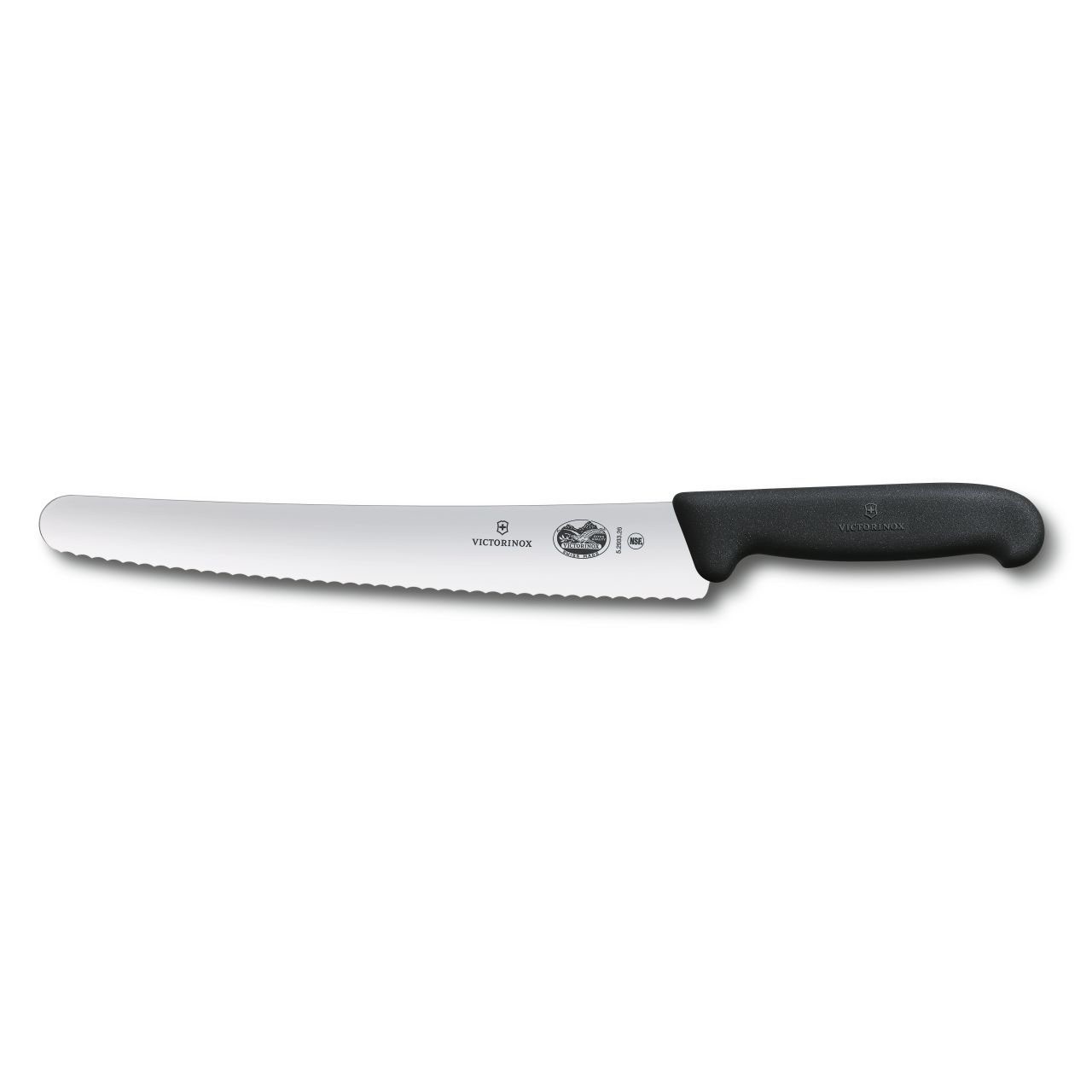 Fibrox Pastry knife 26cm 10 serrated blade with black synthetic handle fibrox victorinox