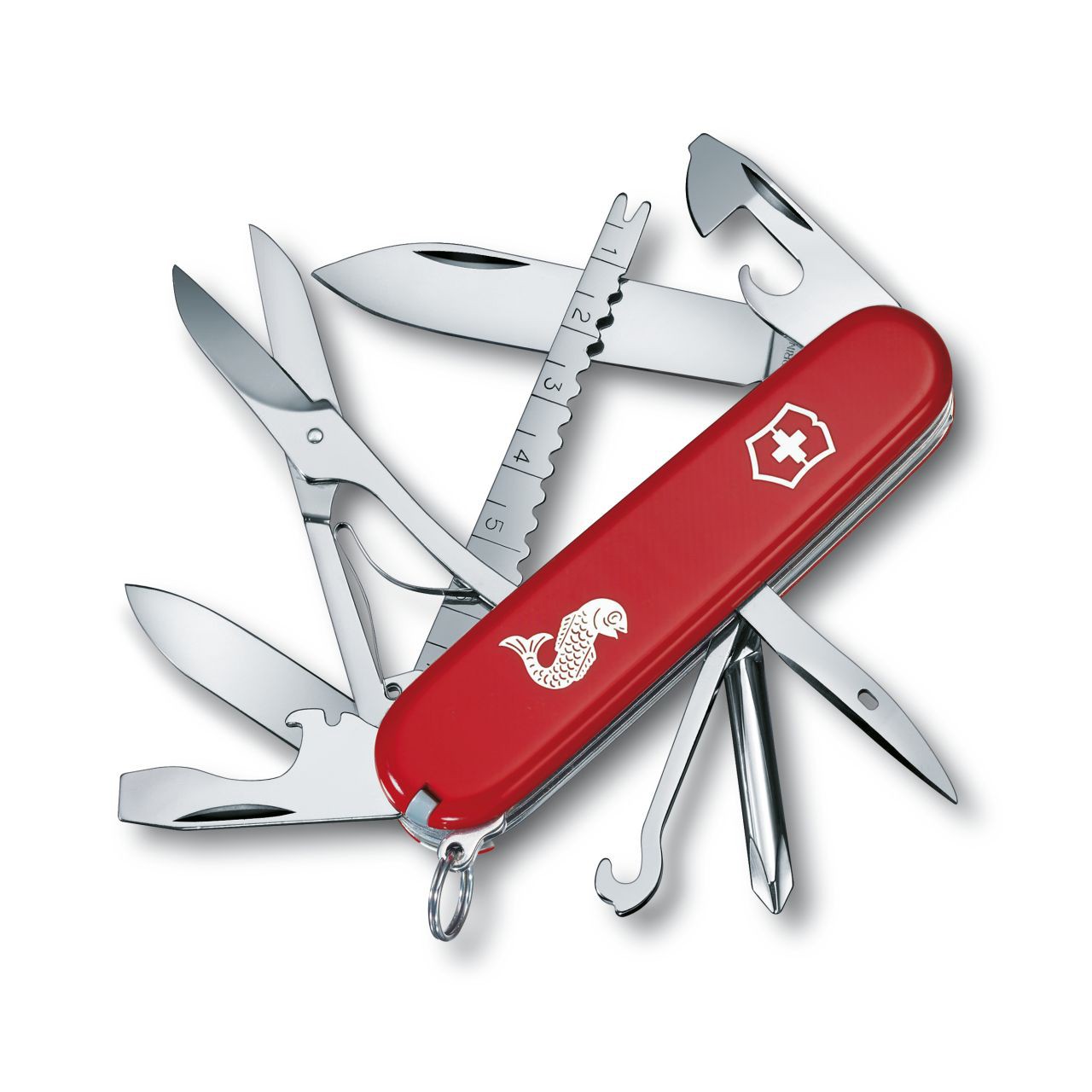 Swiss Army Knife 17 functions red fisherman victorinox