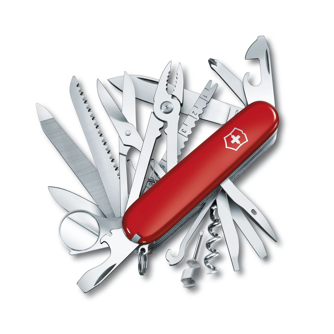 Red Swiss Army Knife 33 functions swiss champ victorinox