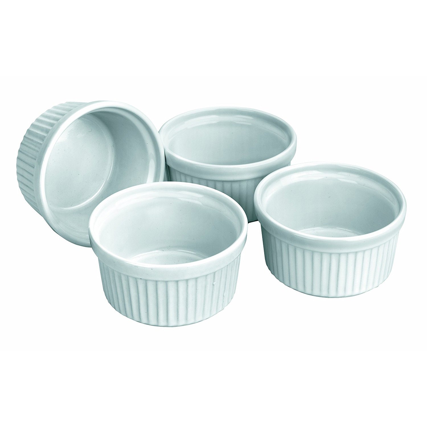 Porcelain ramekins 3.5 9cm Set of 4 High ramekin Ibili