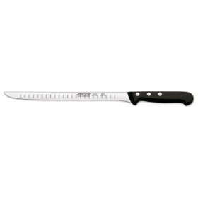 Ham slicing knife - 24cm granton edge blade Nitrum stainless steel - Singly sold
