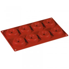 Flexible silicone mold - 8 rum babas