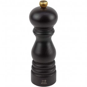 Black chocolate salt mill 18cm/7" - beech wood