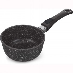 Saucepan 16cm/6.3" stone style - Cast aluminium