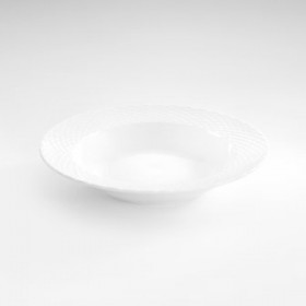 Porcelain soup plate 9" / 23cm white - Set of 6