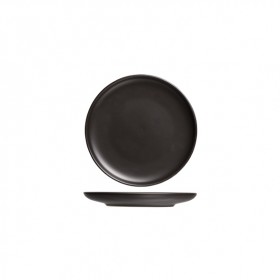 Round flat plate 6" / 15cm black - Singly sold