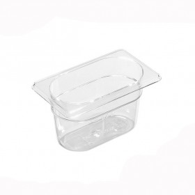 Tritan BPA free gastronorm container GN 1/9 17.6x 10.8 x 10cm/6.6" x 4" x 4"