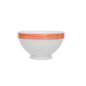 White/orange stacking bowl 17.2 oz / 51 cl - Set of 6