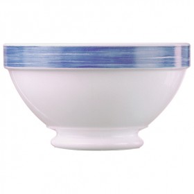 Bol empilable blanc/bleu 51cl - Lot de 6
