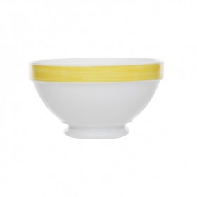 Stackable bowl white/yellow 17.2 oz / 51 cl - Set of 6
