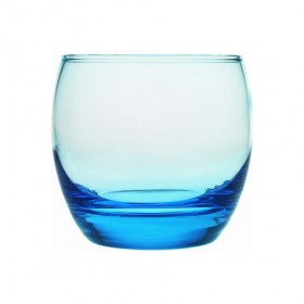 Blue old fashioned water glass 10.8 oz / 32 cl – Set of 6 – Ice Blue