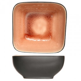 Cup black and rose 4" / 11cm - Set of 6