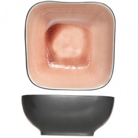 Cup black and rose 5" / 14cm - Set of 6