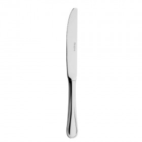 Flat handle dessert knife serrated blade - 3mm thick 18/10 stainless steel - Set of 6