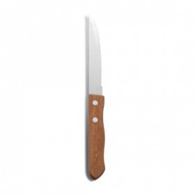 Stainless steel steak knives laser blade with wooden handle 7.8" / 20.5 cm - Set of 2