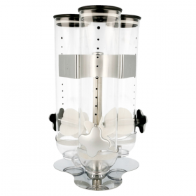 Cereal dispenser with portion control - 3 containers - 7.9 lb / 3,6 kg