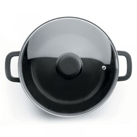 Round induction stew pot with glass lid - Ø 6.3 in / 16 cm