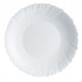 Round plate white 9.1 in / 23 cm - set of 6