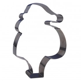 Stainless steel cookie cutter santa claus 8 x 6" / 20 x 15 cm - Singly sold