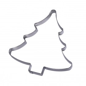 Stainless steel cookie cutter christmas tree 6.3 x 6" / 16 x 15.8 cm - Singly sold