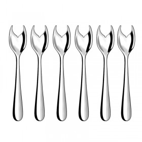 Stainless steel 18/10 oyster fork - Set of 6