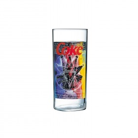 Coca Cola brazil art tumbler glass 27cl / 9oz - Set of 6