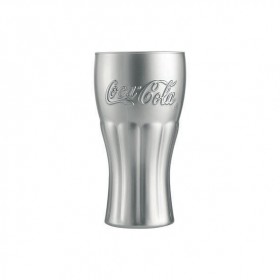 Coca Cola silver tumbler glass 37cl / 12,5oz - Set of 6