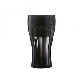 Coca Cola black tumbler glass 37cl / 12,5oz - Set of 6 