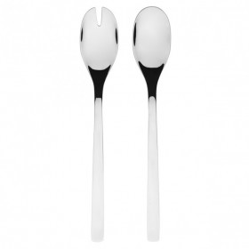 Salad serving set - 4mm thick 18/10 stainless steel