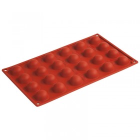 Flexible silicone mold - 20 half-spheres