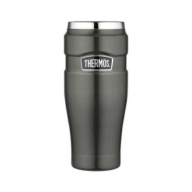 Stainless steel insulated mug 47cl / 16oz grey