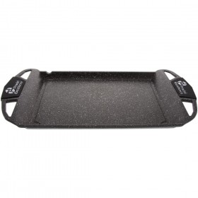 Plancha "stone style" cast aluminium 19 x 11" / 48 x 28cm