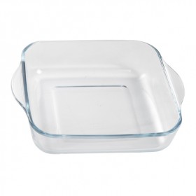 Squared glass oven dish 9"