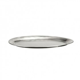 Oval stainless steel coffee tray 11.4" / 29 cm