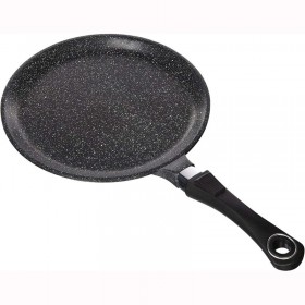 Aluminium pancake pan 28cm/11" in  - Stone effect