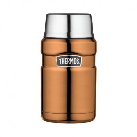 Stainless steel insulated food flask 71cl / 24oz copper
