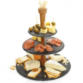 Slate Cake shelf 3 levels - Height 15"