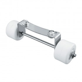 Stainless steel and white wheels for outdoor gas heater Lacor