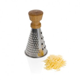 Cheese grater mini oak wooden handle 15cm/6"