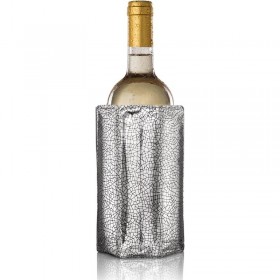 Silver plastic wine cooler