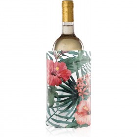 Plastic wine cooler with botanical motifs