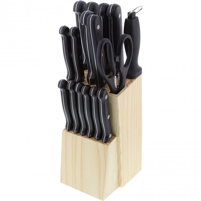 Wooden block macao 17 pieces stainless steel and wood - Bloc - Pradel  Excellence