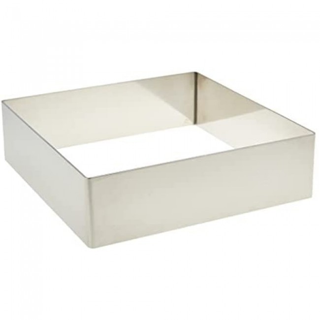 Stainless steel square pastry mould 6 x 6 x 4cm Pastry Lacor