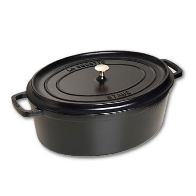 Oval cast iron cocotte 16