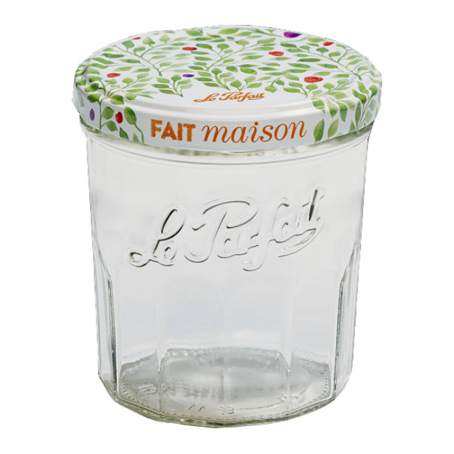 324ml Facetted Pot Menage Jam Jars  perfect for chutneys & preserves inc caps 