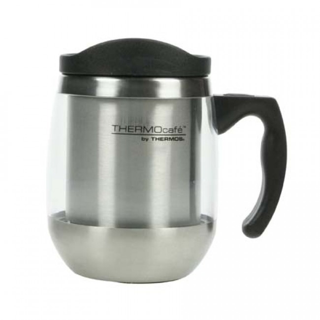 Stainless steel insulated travel mug 42.5cl / 14.2oz - Thermocafe - Thermos