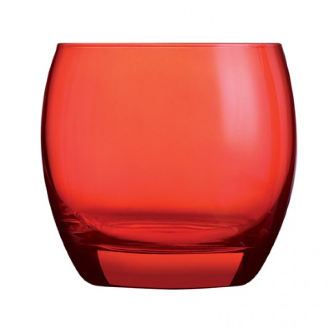 Red top water glasses