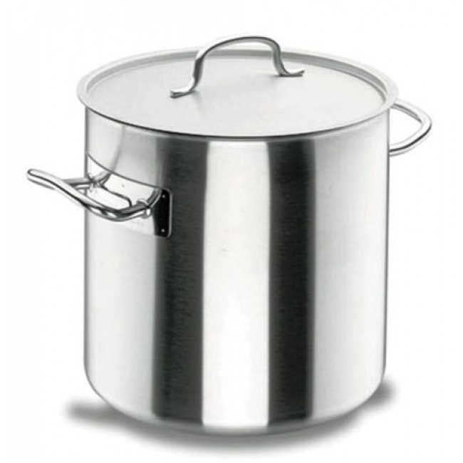 Stainless Steel Casserole Stockpot Induction Base Large Deep Stock Pot Glass Lid