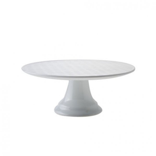 White porcelain shop cake stand