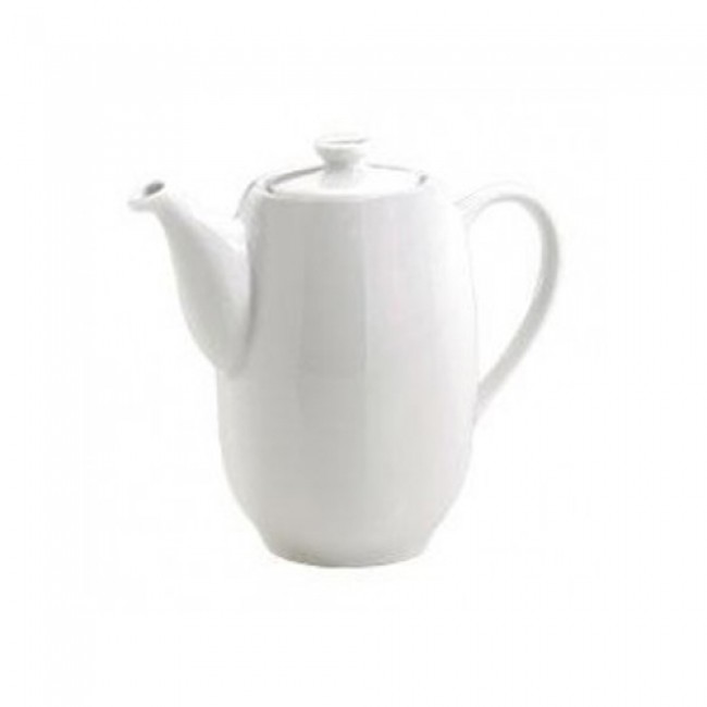 PILLIVUYT Plisse White Coffee Pot 35CL Porcelain